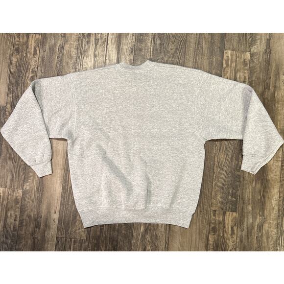 90’s VTG BVD Crewneck Pullover Sweatshirt Gray XL CO Made in USA Fire Protection - Picture 4 of 4